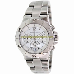 Michael Kors Watches : MK5498 Quartz Chronograph Silver Dial Date Stainless Steel Women Watch