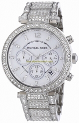 Michael Kors Watches : MK5572 Quartz Chronograph Mother of Pearl Dial Date Stainless Steel Women Watch