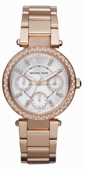 Michael Kors Watches : MK5616 Quartz Day Date Dial Crystal Bezel Rose Gold Tone Stainless Steel Women Watch