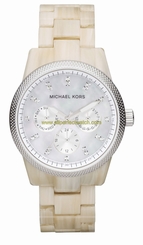 Michael Kors Watches : MK5625 Quartz Mother of Pearl Dial Day Date Resin Women Watch