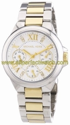 Michael Kors Watches : MK5760 Quartz White Dial Day Date Two Tone Stainless Steel Women Watch