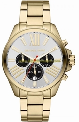 Michael Kors Watches : MK5838 Quartz Chronograph Date Gold Tone Stainless Steel Women Watch