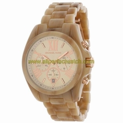 Michael Kors Watches : MK5840 Quartz Mid-Size Chronograph Date Sand Acetate Women Watch