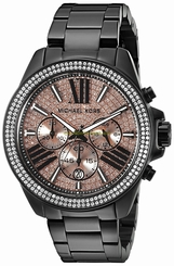 Michael Kors Watches : MK5879 Rose-gold Dial Chronograph Luminous Measures Seconds Women Watch