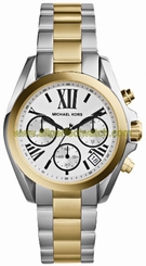 Michael Kors Watches : MK5912 Quartz Chronograph Date Two Tone Stainless Steel Women Watch