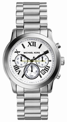 Michael Kors Watches : MK5928 Quartz Chronograph White Dial Date Stainless Steel Women Watch