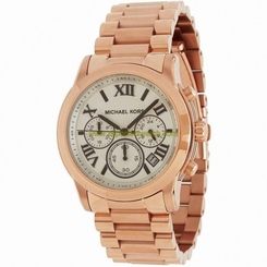 Michael Kors Watches : MK5929 Quartz Chronograph White Dial Date Rose Gold Stainless Steel Women Watch