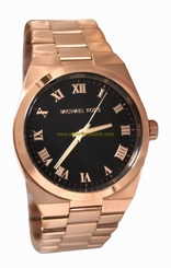 Michael Kors Watches : MK5937 Quartz Black Dial Rose Gold Tone Stainless Steel Women Watch
