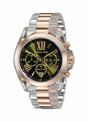 Michael Kors Watches : MK5950 Blue Dial Fixed Rose Gold-tone Band Men Watch
