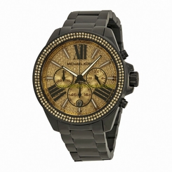 Michael Kors Watches : MK5961 Quartz Chronograph Date Black Stainless Steel Women Watch