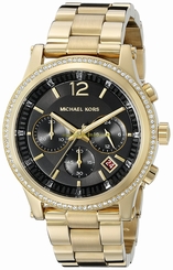 Michael Kors Watches : MK6063 Black Dial Stainless Steel Band Women Watch