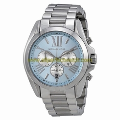 Michael Kors Watches : MK6099 Blue Dial Fixed Stainless Steel Band Women Watch