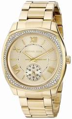 Michael Kors Watches : MK6134 Gold Dial Stainless Steel Women Watch