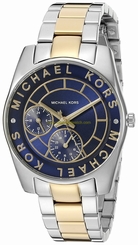 Michael Kors Watches : MK6195 Blue Dial Measures Seconds Women Watch