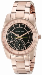 Michael Kors Watches : MK6234 Black Dial Stainless Steel Band Women Watch