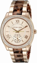 Michael Kors Watches : MK6276 Rose Gold Dial Stainless Steel Band Women Watch