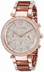 Michael Kors Watches : MK6285 Rose Gold Dial Stainless Steel Band Women Watch