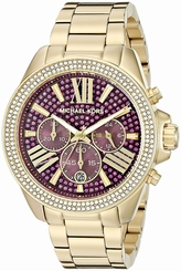 Michael Kors Watches : MK6290 Pink Dial Stainless Steel Band Women Watch