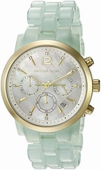 Michael Kors Watches : MK6311 Green Dial Stainless Steel Band Women Watch