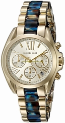 Michael Kors Watches : MK6318 Gold Dial Stainless Steel Band Women Watch