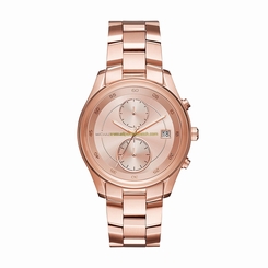 Michael Kors Watches : MK6465 Rose Gold Dial Stop Watch Women Watch