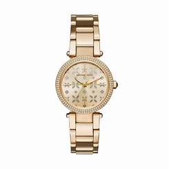 Michael Kors Watches : MK6469 Gold Dial Stainless Steel Women Watch
