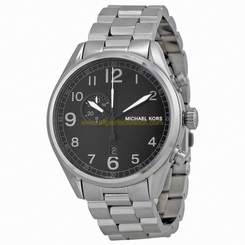 Michael Kors Watches : MK7066 Quartz Black Dial Date Stainless Steel Men Watch