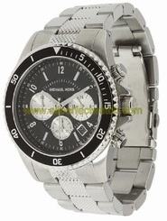 Michael Kors Watches : MK8174 Black Dial Stainless Steel Band Men Watch