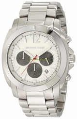 Michael Kors Watches : MK8242 Silver Dial Stainless Steel Band Men Watch