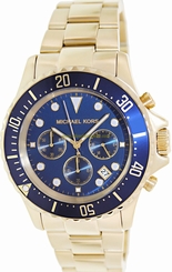 Michael Kors Watches : MK8267 Blue Dial Stainless Steel Band Men Watch
