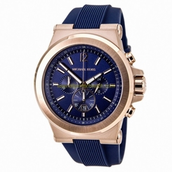 Michael Kors Watches : MK8295 Quartz Chronograph Date Blue Silicone Men Watch
