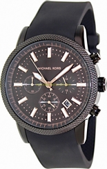 Michael Kors Watches : MK8317 Quartz Chronograph Date Black Silicone Men Watch