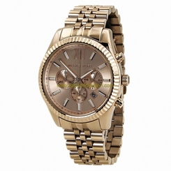 Michael Kors Watches : MK8319 Quartz Chronograph Date Rose Gold Tone Stainless Steel Men Watch