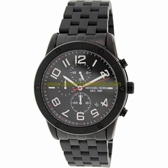 Michael Kors Watches : MK8350 Quartz Chronograph Dial Date Black Stainless Steel Men Watch