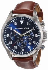 Michael Kors Watches : MK8362 Blue Dial Stainless Steel Men Watch