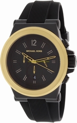 Michael Kors Watches : MK8383 Black Dial Fixed Gold-tone Band Men Watch