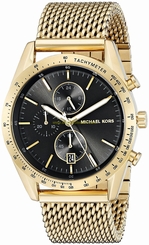 Michael Kors Watches : MK8388 Black Dial Stainless Steel Band Men Watch
