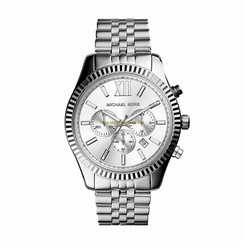 Michael Kors Watches : MK8405 Silver Dial Stainless Steel Men Watch