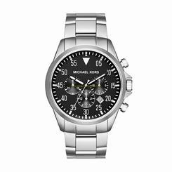 Michael Kors Watches : MK8413 Black Dial Stop Watch Men Watch