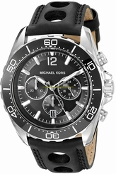 Michael Kors Watches : MK8419 Quartz Chronograph Date Black Silicone Men Watch