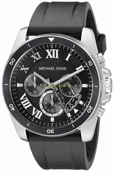 Michael Kors Watches : MK8435 Quartz Chronograph Date Black Rubber Men Watch