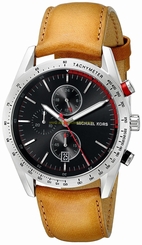 Michael Kors Watches : MK8439 Quartz Chronograph Date Brown Leather Men Watch