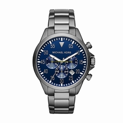 Michael Kors Watches : MK8443 Blue Dial Stop_watch Men Watch