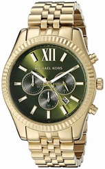 Michael Kors Watches : MK8446 Green Dial Stainless Steel Band Men Watch