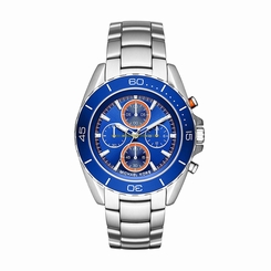 Michael Kors Watches : MK8461 Blue Dial Stop Watch Women Watch