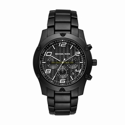 Michael Kors Watches : MK8473 Black Dial Stop Watch Men Watch