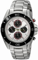 Michael Kors Watches : MK8476 White Dial Stainless Steel Band Men Watch