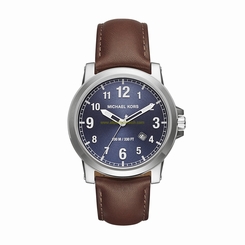 Michael Kors Watches : MK8501 Blue Dial Leather Men Watch