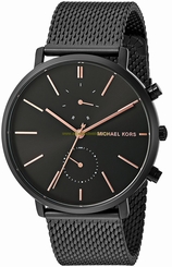 Michael Kors Watches : MK8504 Black Dial Stainless Steel Band Men Watch