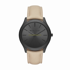 Michael Kors Watches : MK8510 Black Dial Leather Men Watch